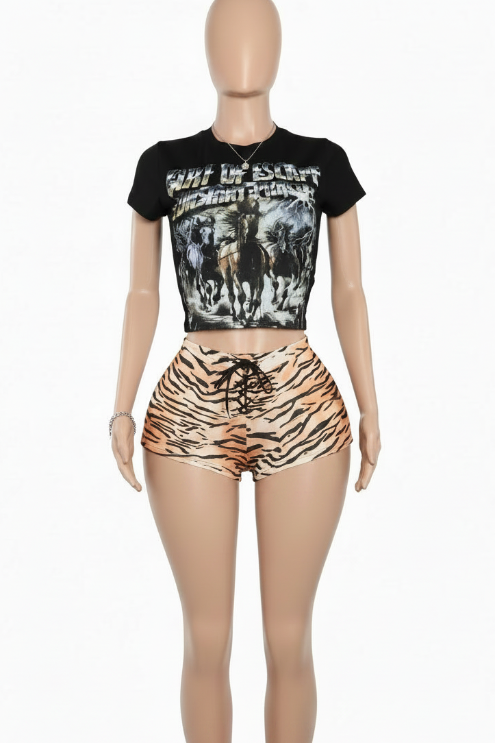 graphic-tee twopiece